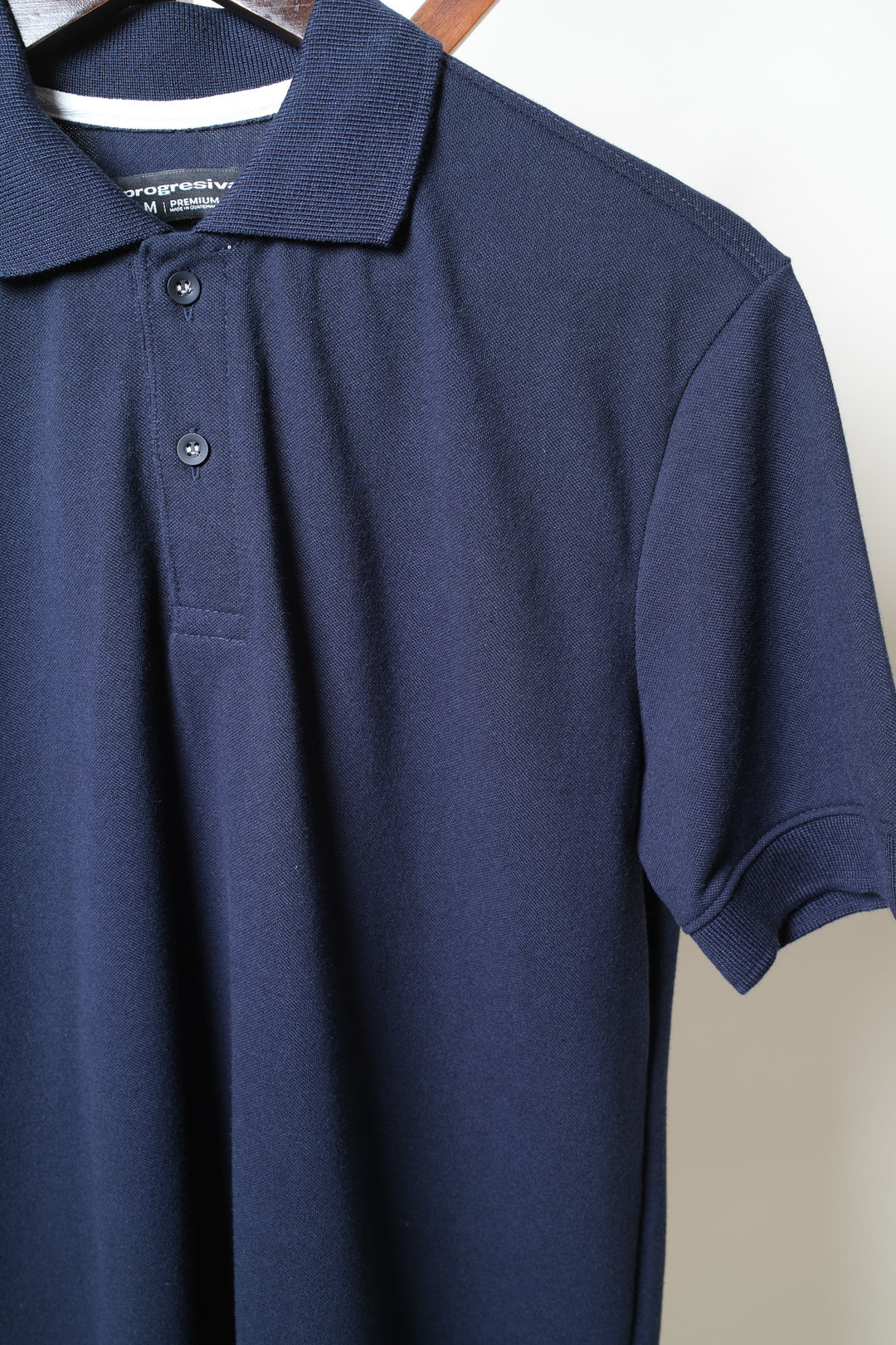 Playera Tipo Polo - celeste