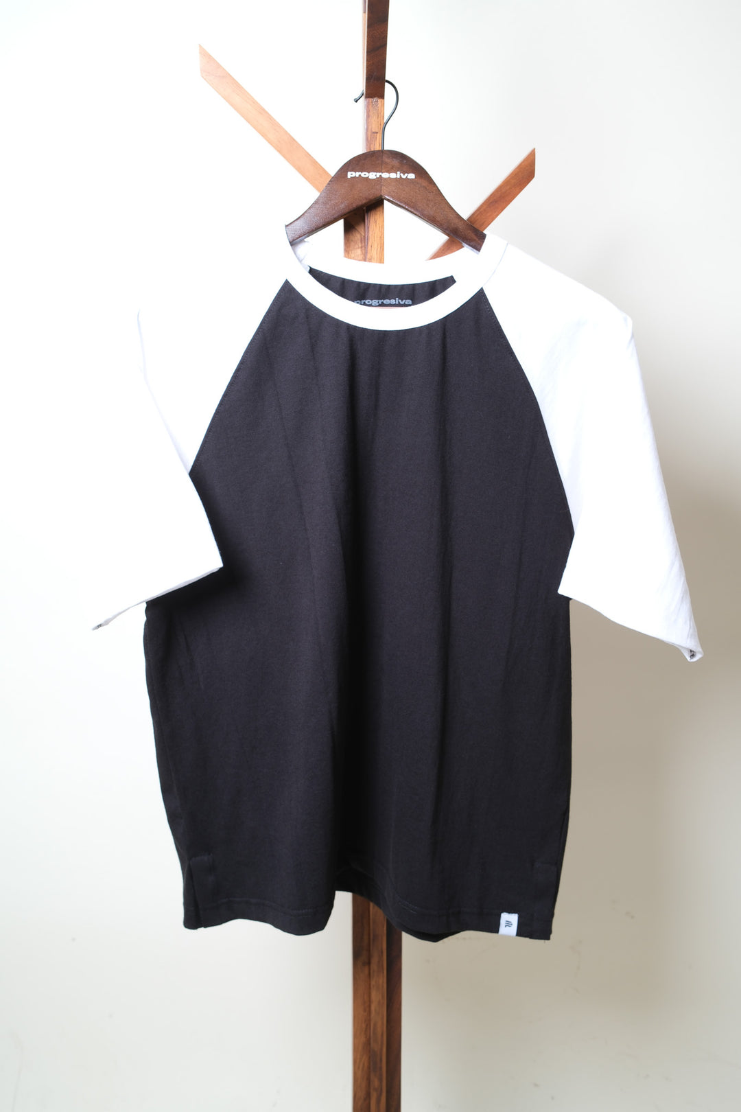 Playera Oversized - negro y blanco