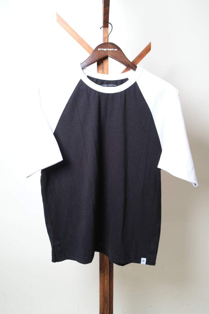 Playera Oversized - negro y blanco
