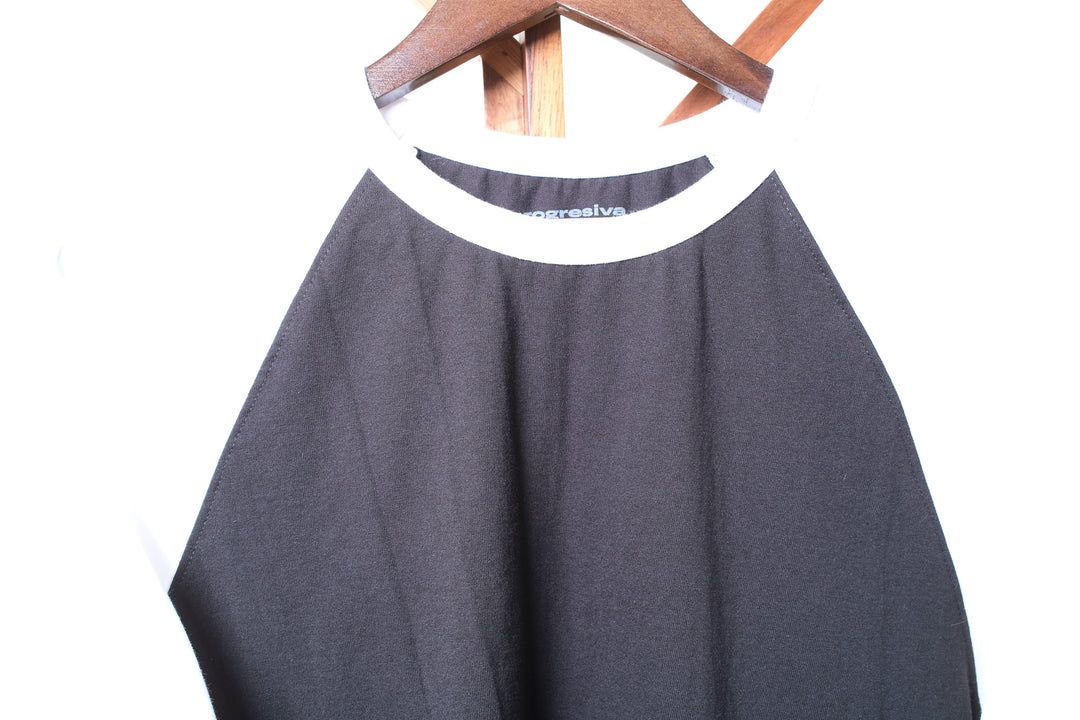 Playera Oversized - negro y blanco