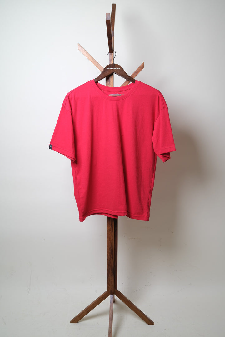 Playera Oversized - rojo