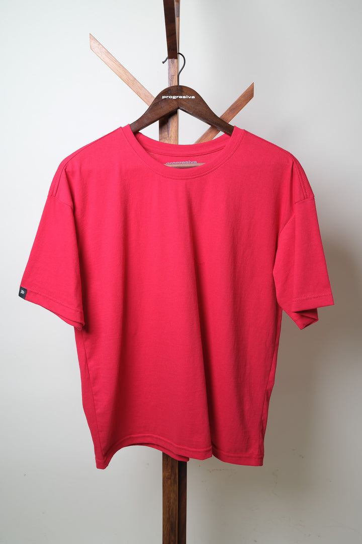 Playera Oversized - rojo