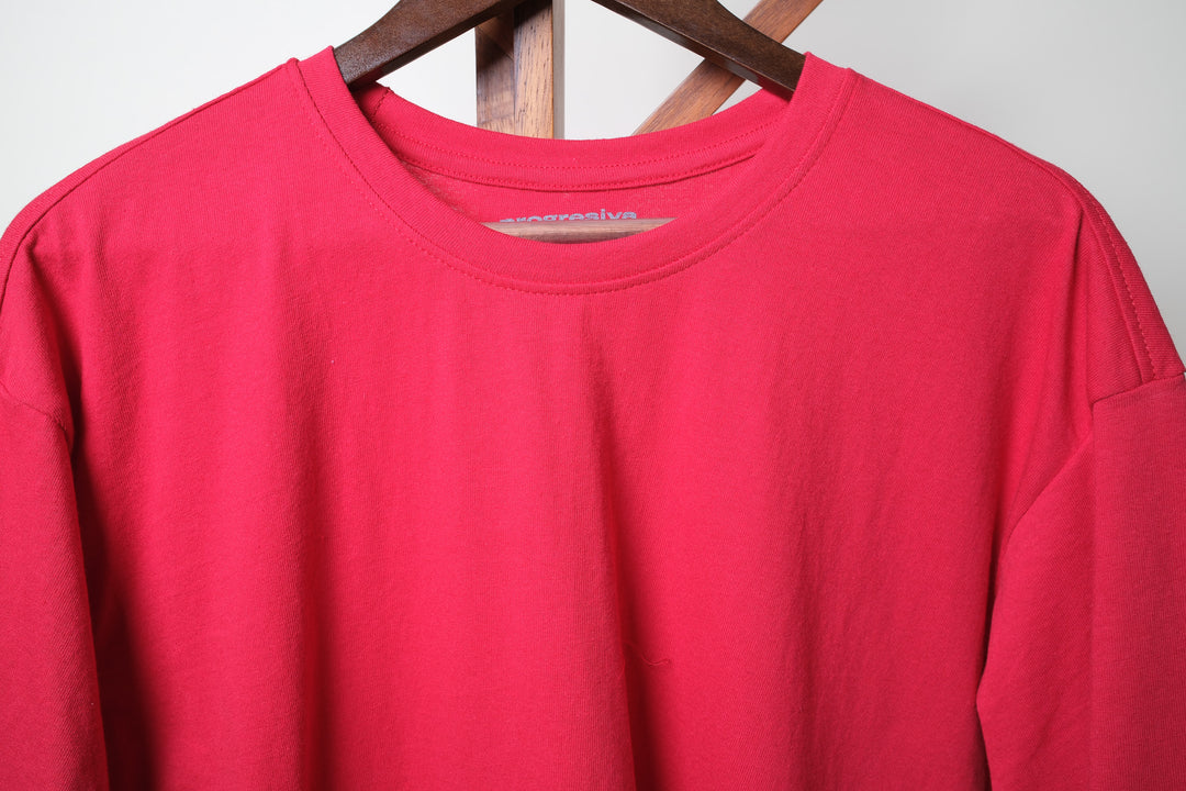 Playera Oversized - rojo