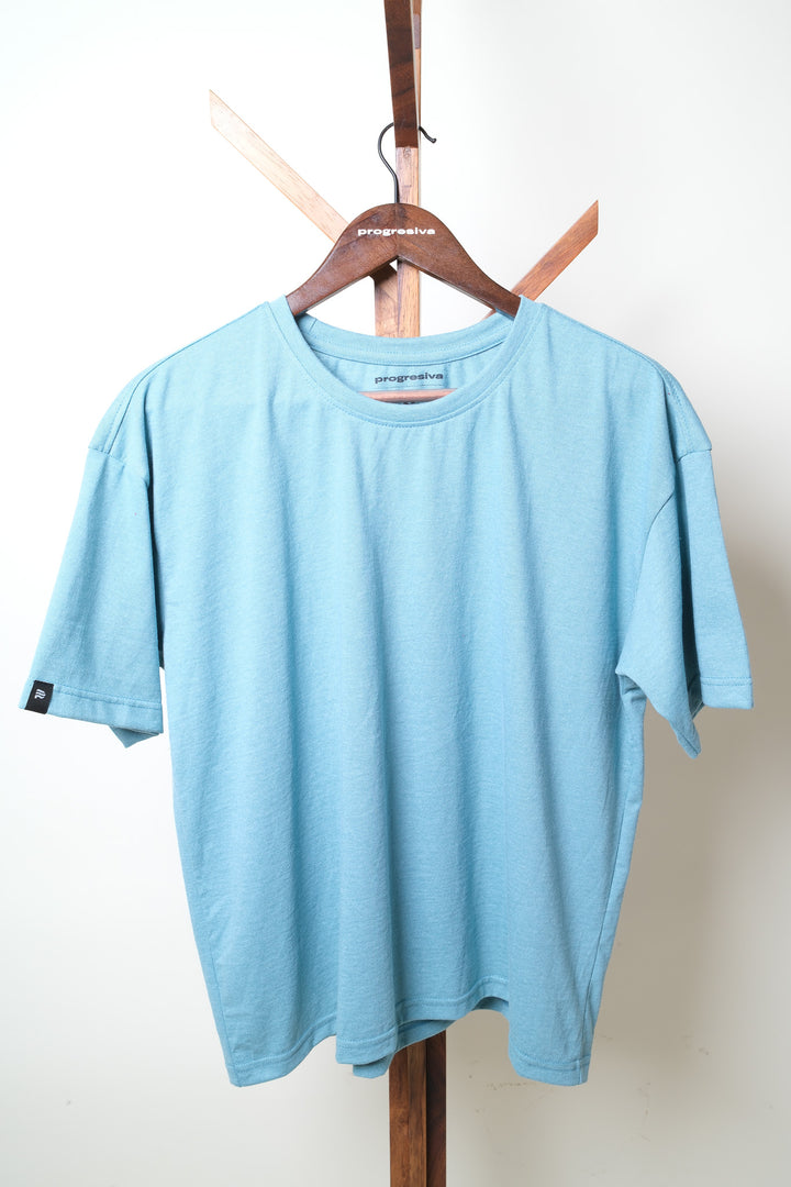 Playera Oversized - aqua