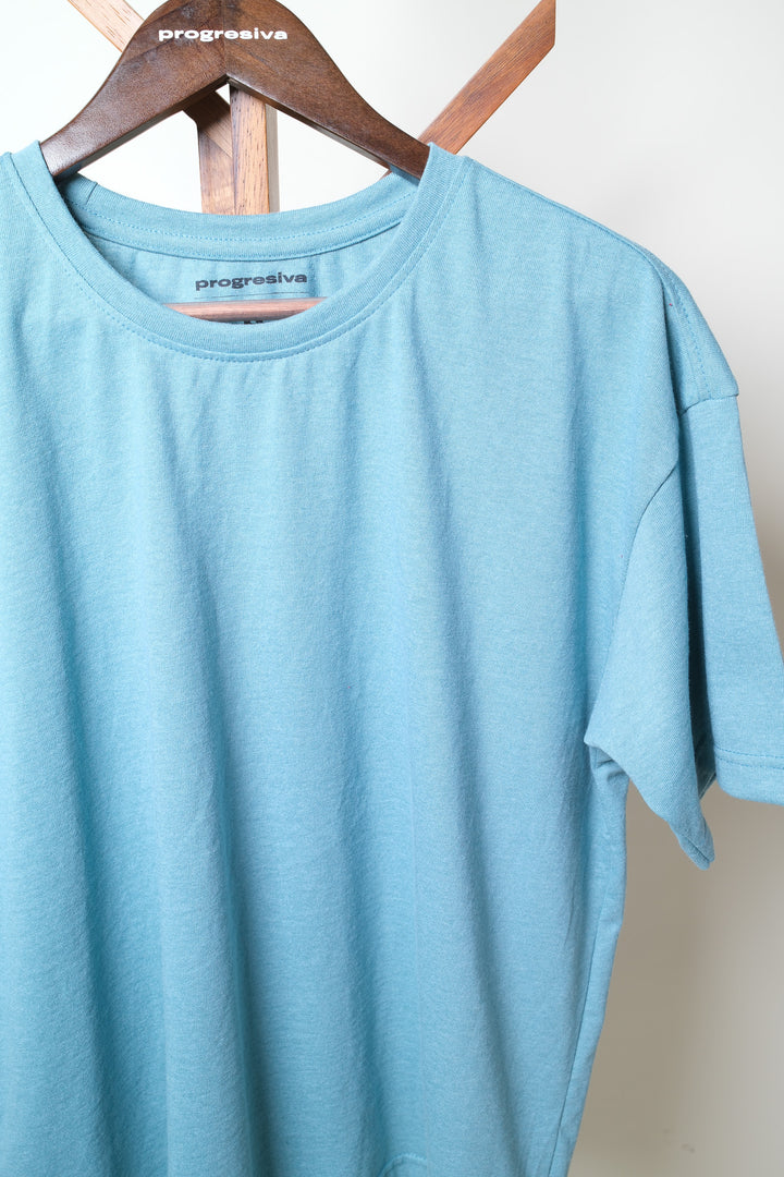 Playera Oversized - aqua