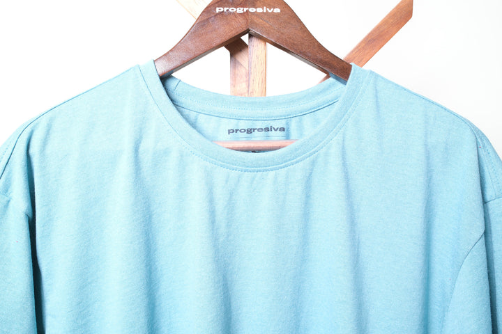 Playera Oversized - aqua
