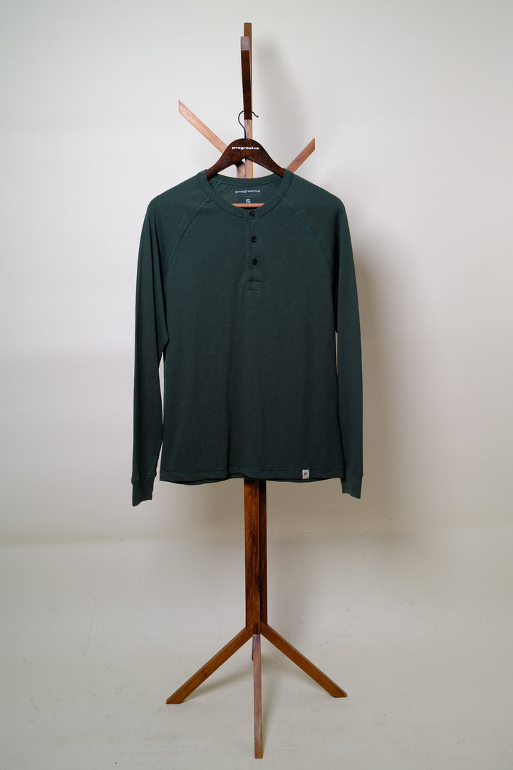 Playera Manga Larga- Verde