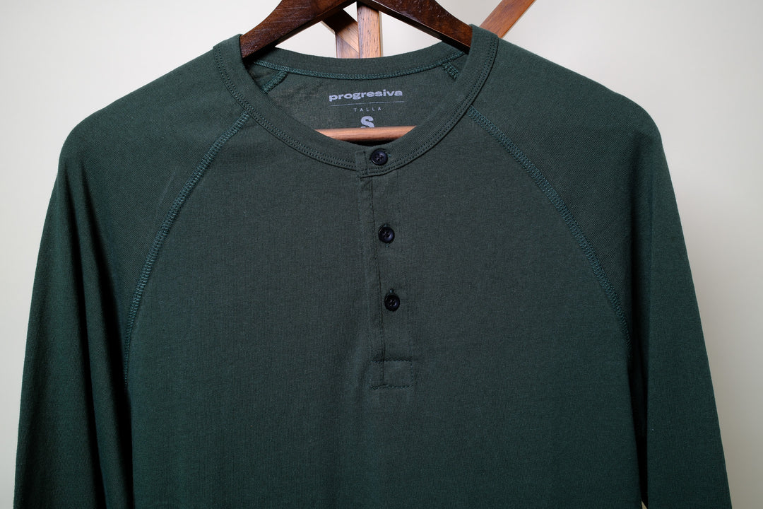 Playera Manga Larga- Verde