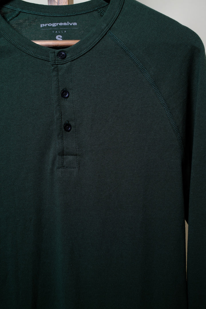 Playera Manga Larga- Verde