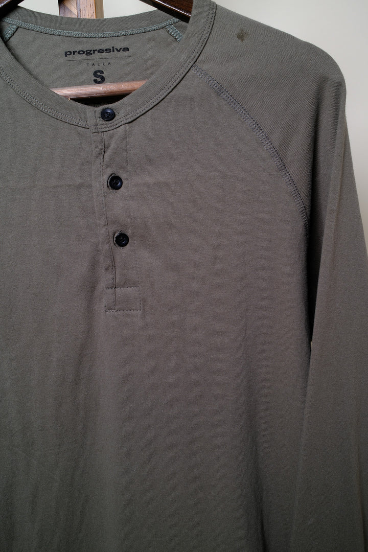 Playera Manga Larga- Verde claro
