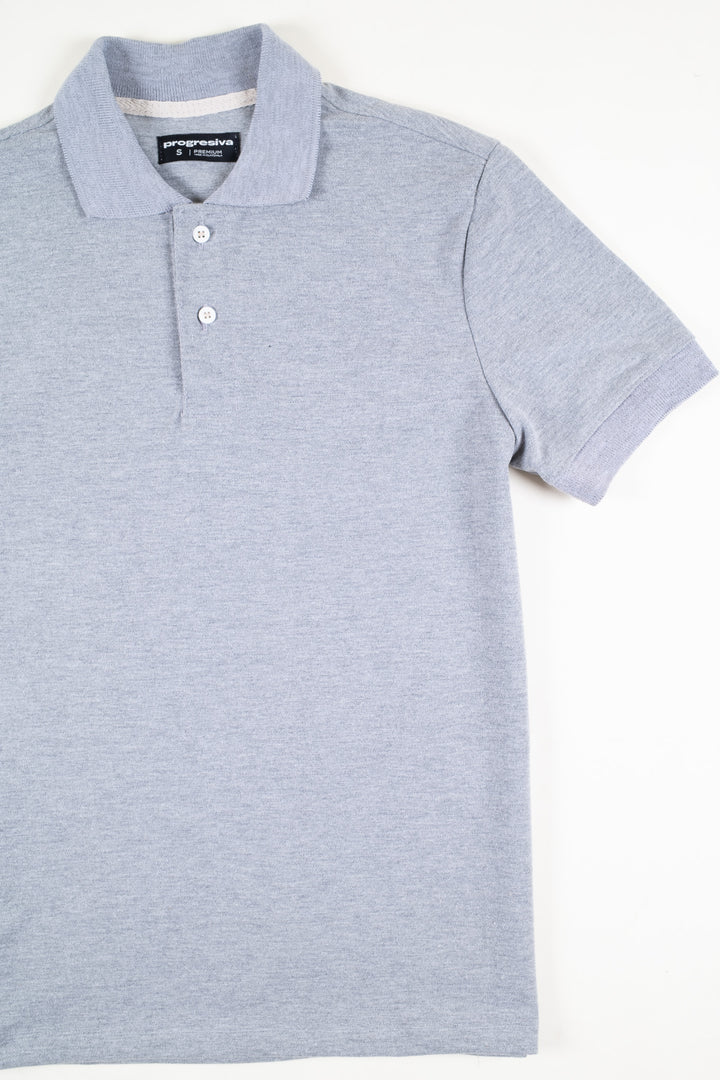 Playera Tipo Polo - Gris Claro