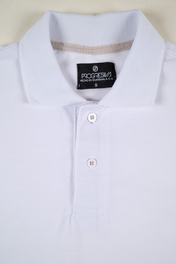 Playera Tipo Polo - Blanco