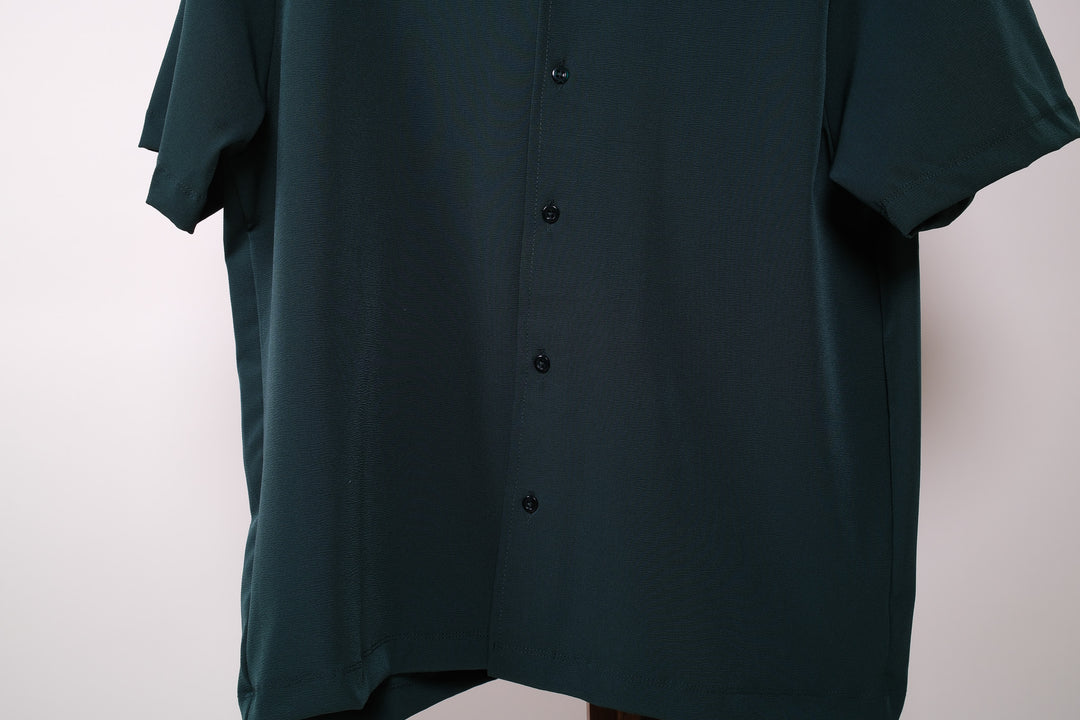 Camisa Guayabera - verde botella