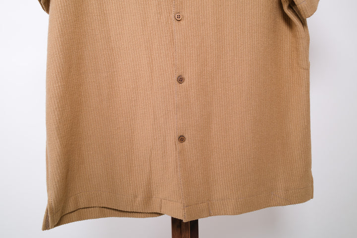 Playera de botones - regular fit - camel