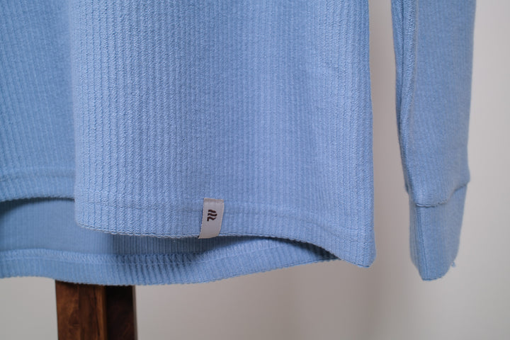 Playera manga larga - regular fit - celeste