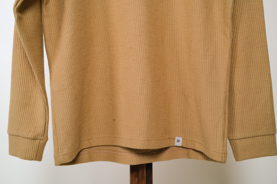 Playera manga larga - regular fit - camel