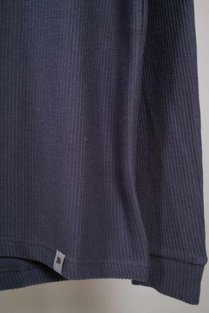 Playera manga larga - regular fit - gris oscuro