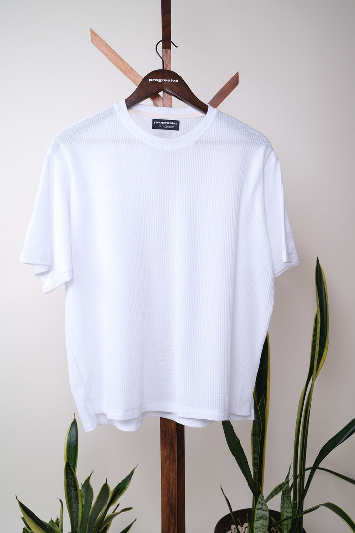 Playera Oversized Fit - blanca