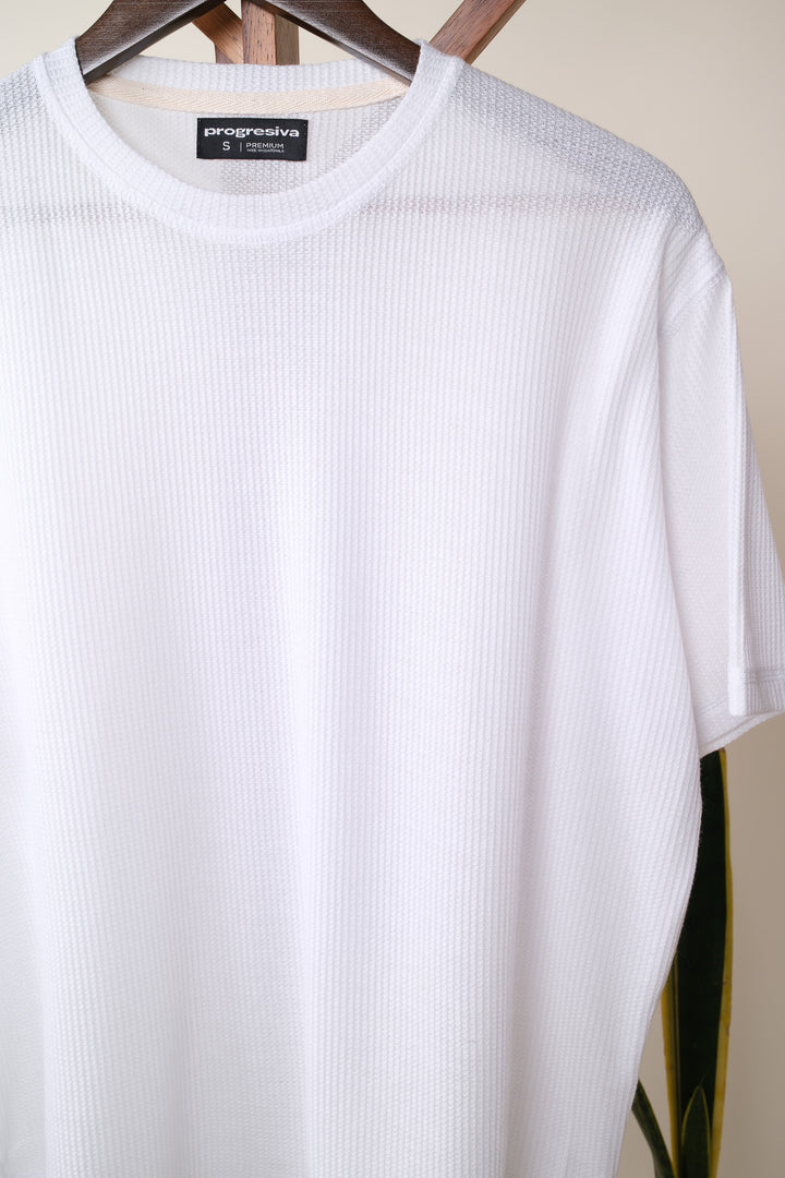 Playera Oversized Fit - blanca