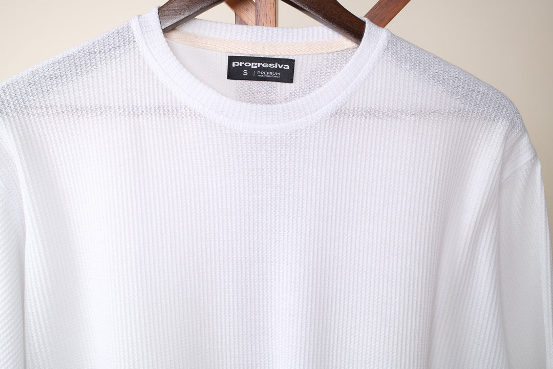 Playera Oversized Fit - blanca