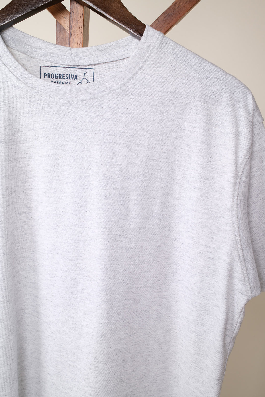 Playera Oversized Fit - gris claro