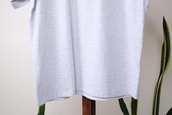 Playera Oversized Fit - gris claro