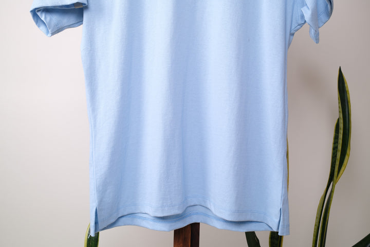 Playera Slim Fit - celeste