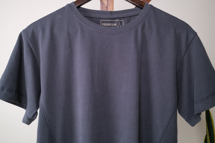 Playera Oversized Fit - gris oscuro