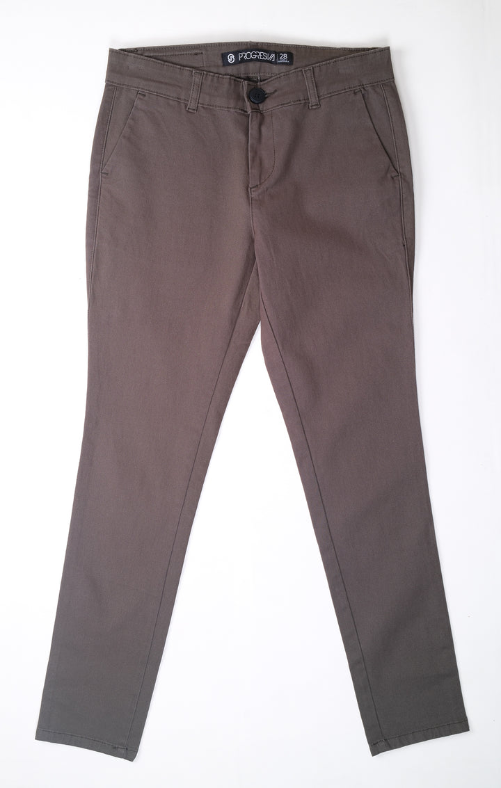 Pantalón de gabardina - verde oscuro