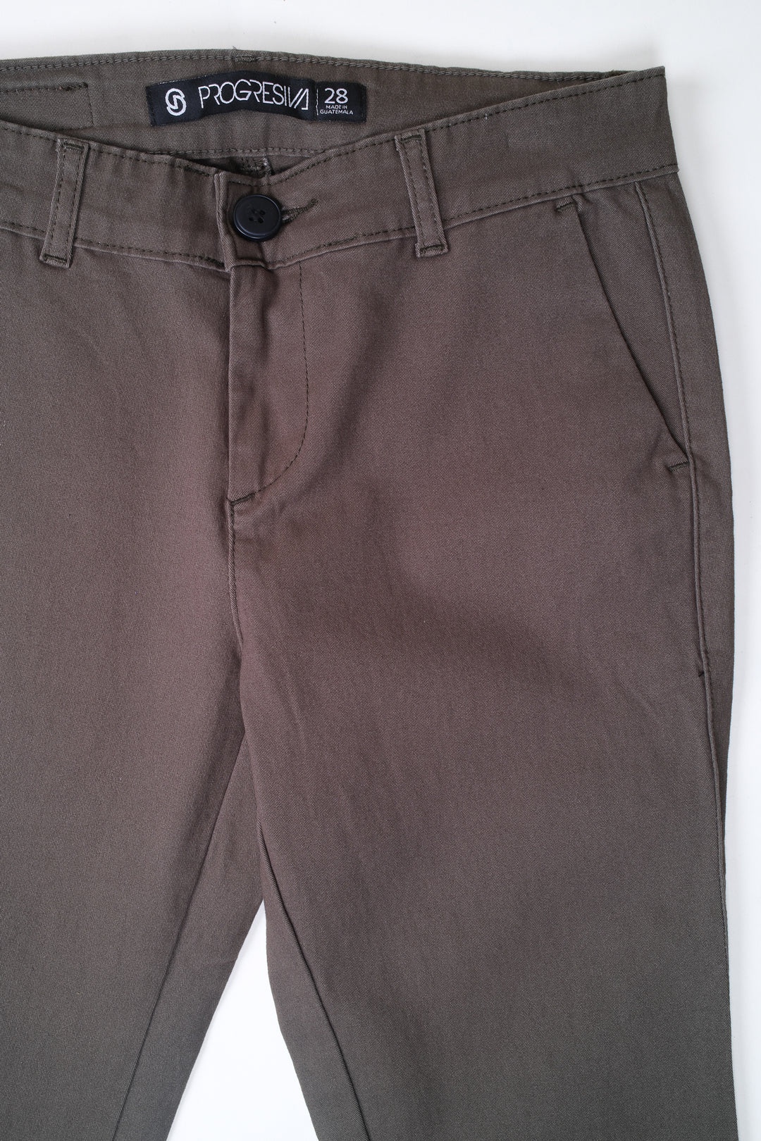 Pantalón de gabardina - verde oscuro