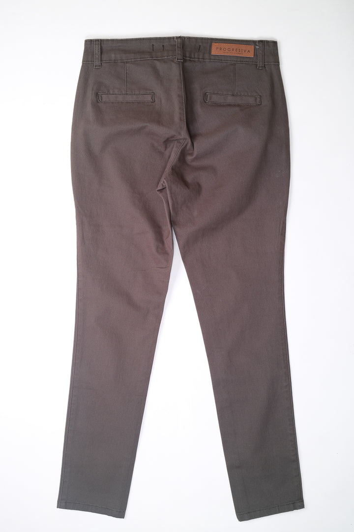 Pantalón de gabardina - verde oscuro