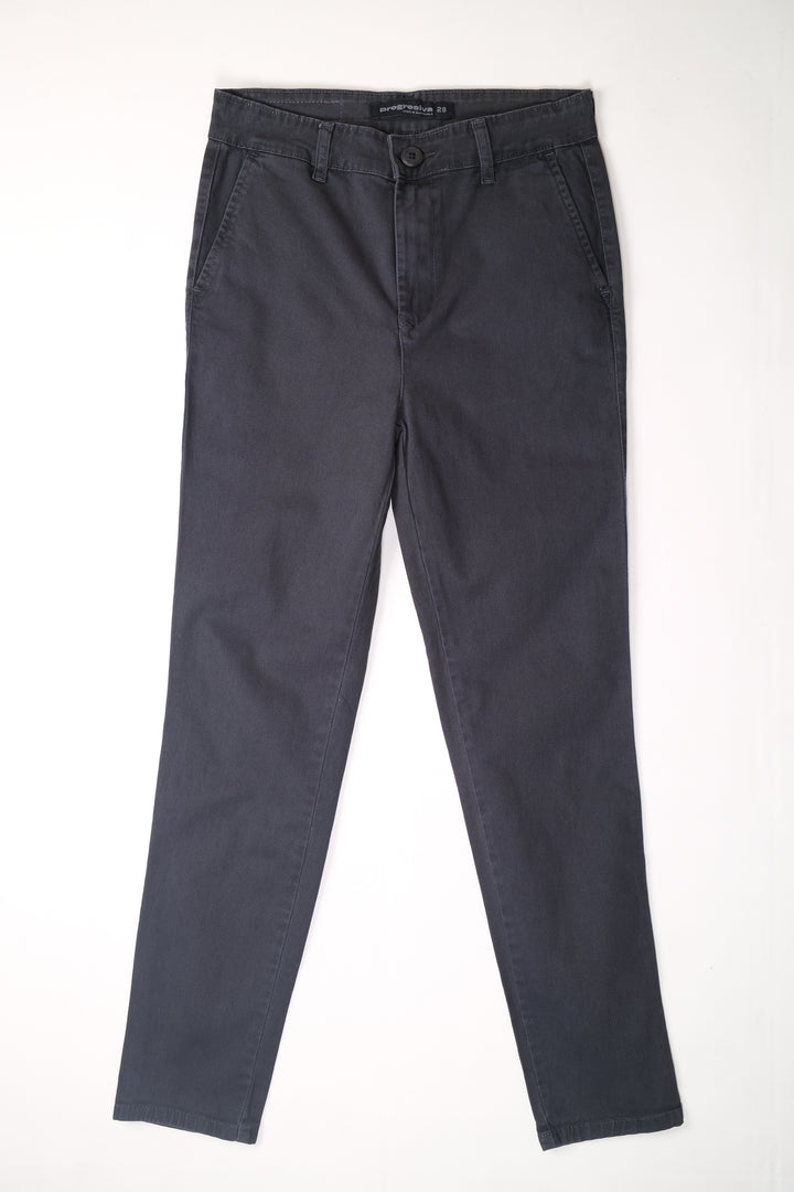 Pantalón de gabardina - gris oscuro