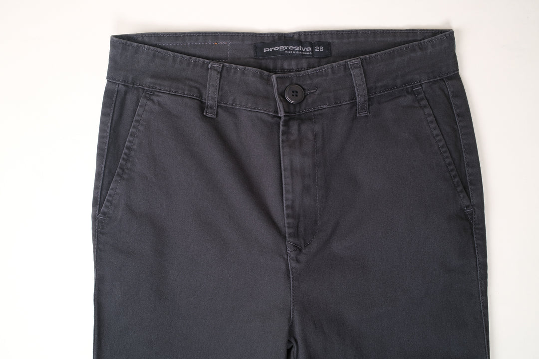 Pantalón de gabardina - gris oscuro