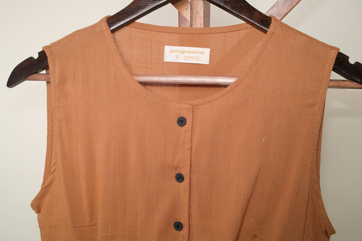 Blusa de botones - sin mangas -