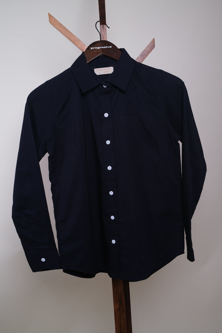 Blusa de botones - Azul