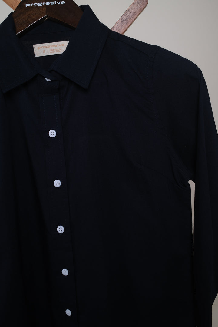 Blusa de botones - Azul