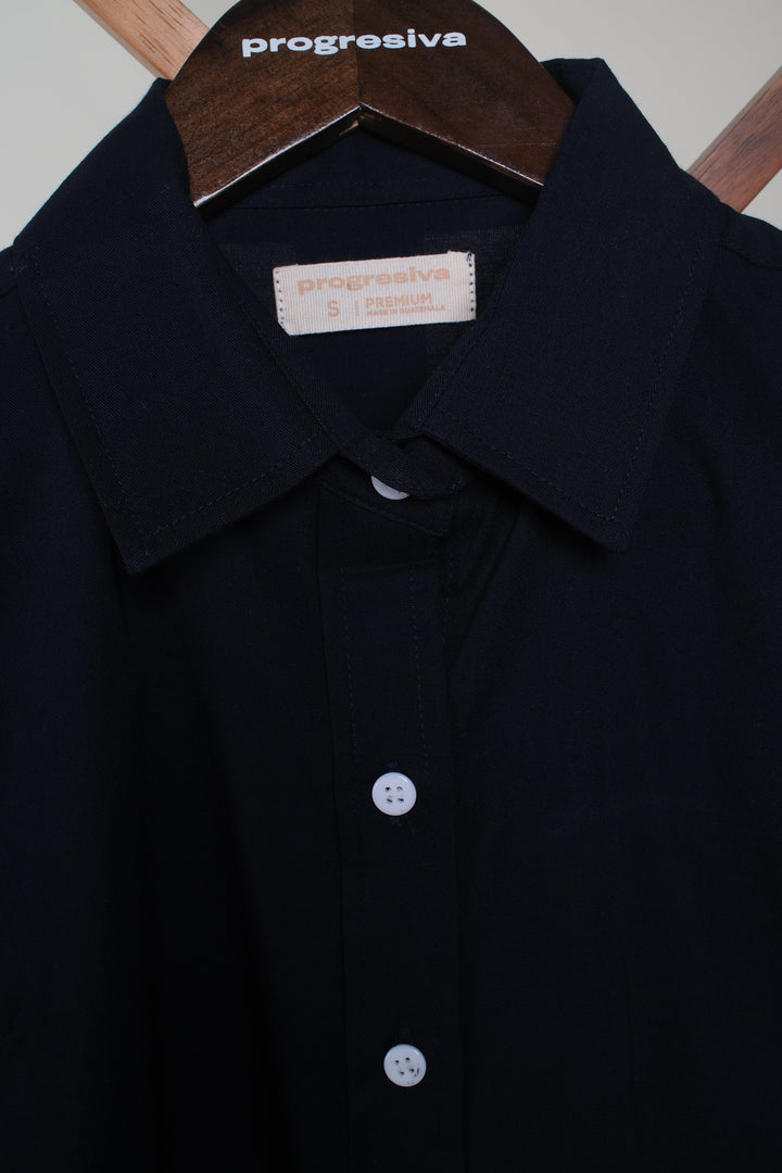 Blusa de botones - Azul