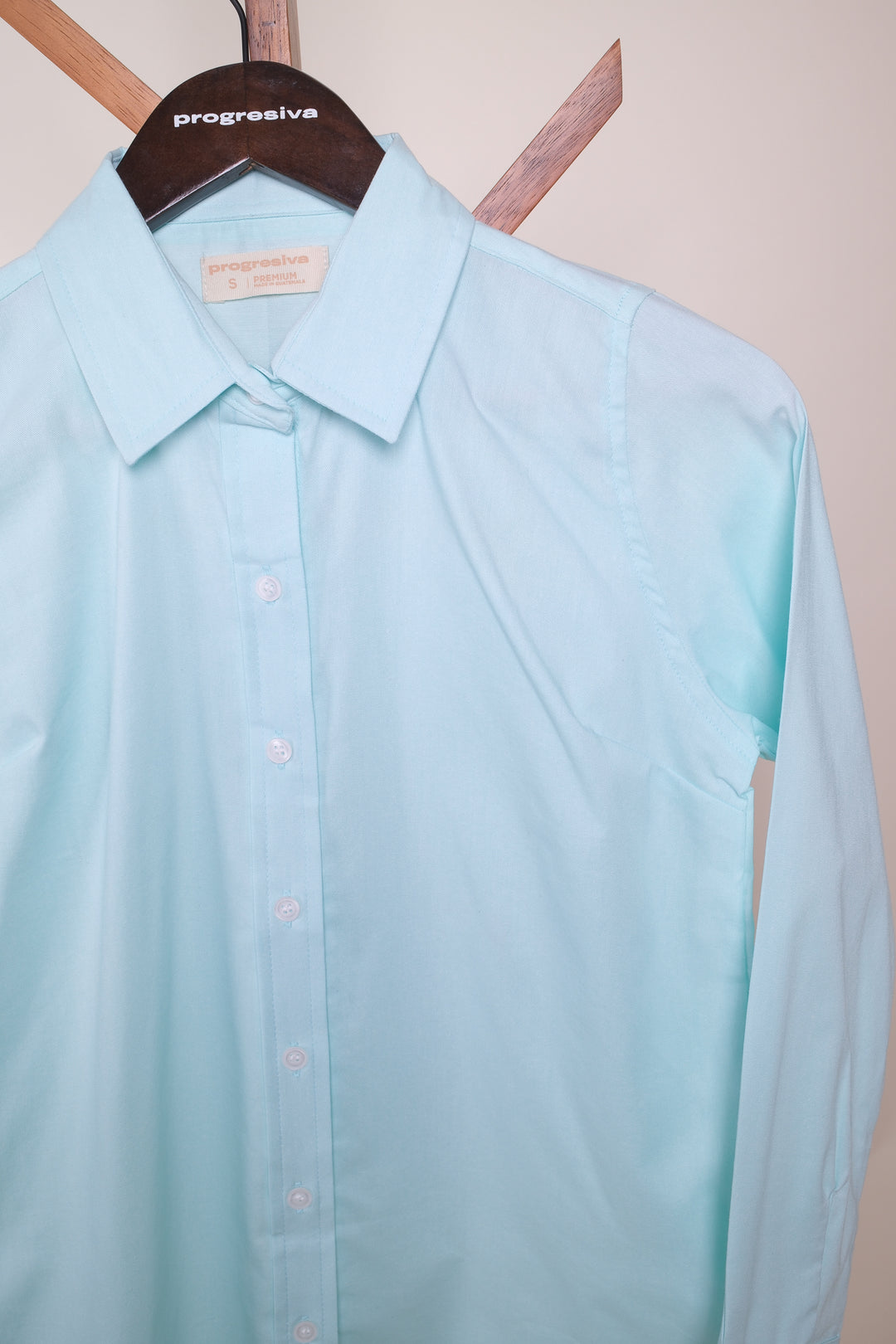 Blusa de botones - celeste