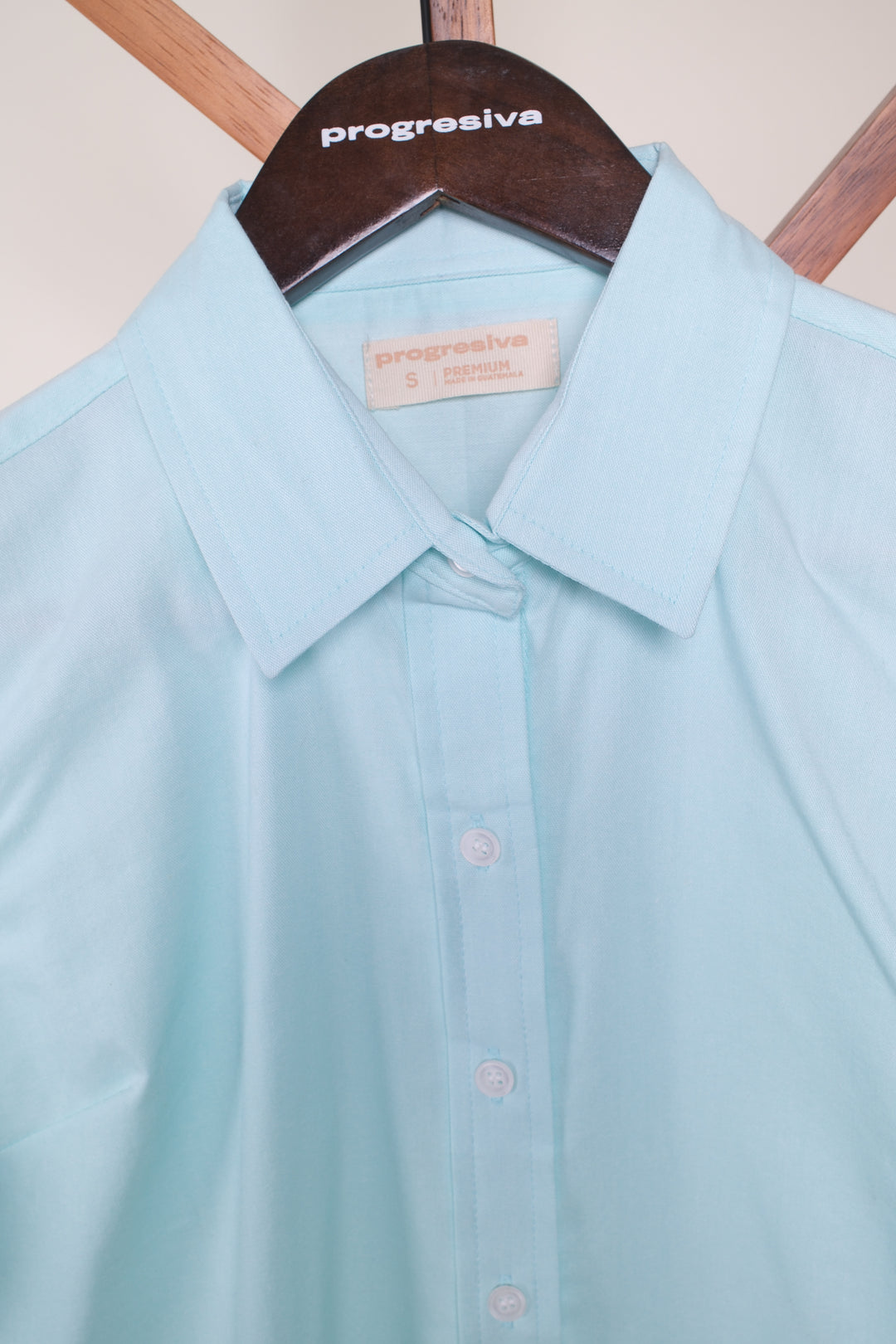 Blusa de botones - celeste