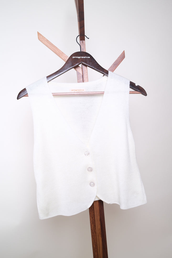 Chaleco Tejido - beige