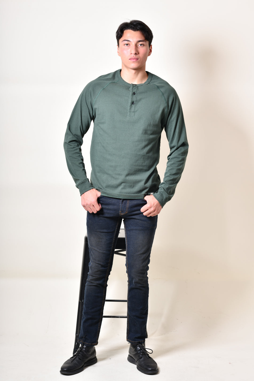 Playera Manga Larga- Verde