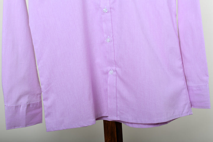 Camisa oxford manga larga cuello normal - lila