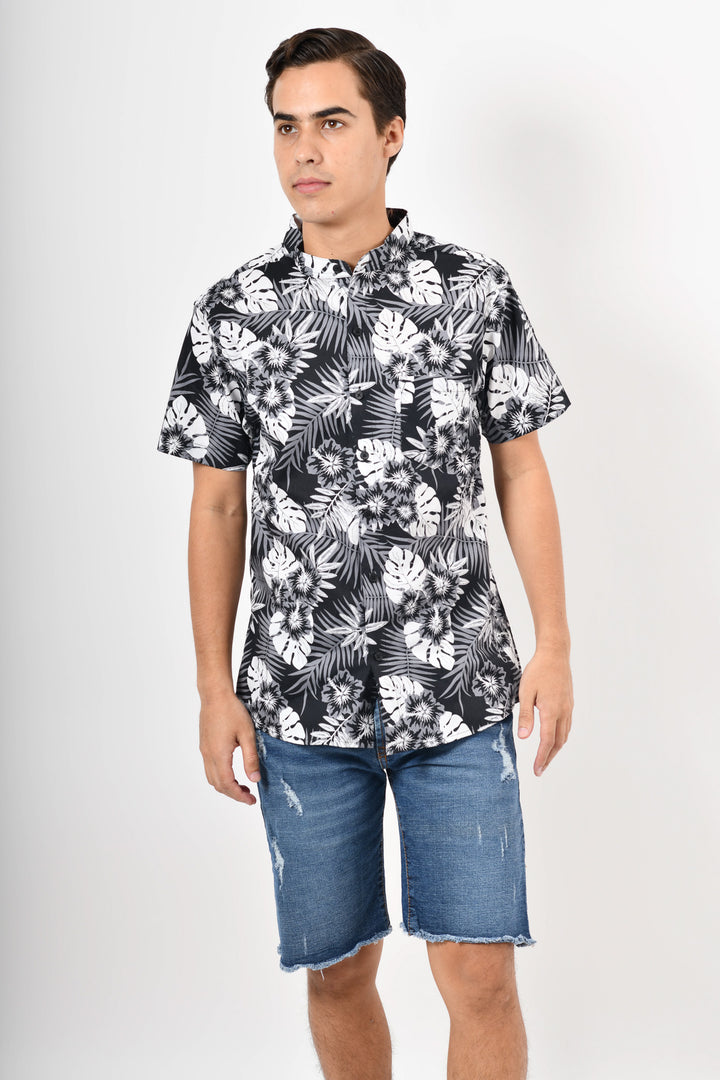 Camisa tropical de flores