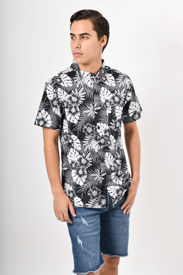 Camisa tropical de flores