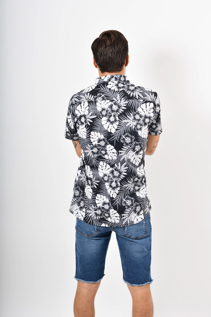 Camisa tropical de flores