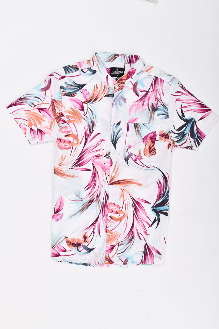 Camisa tropical de flores