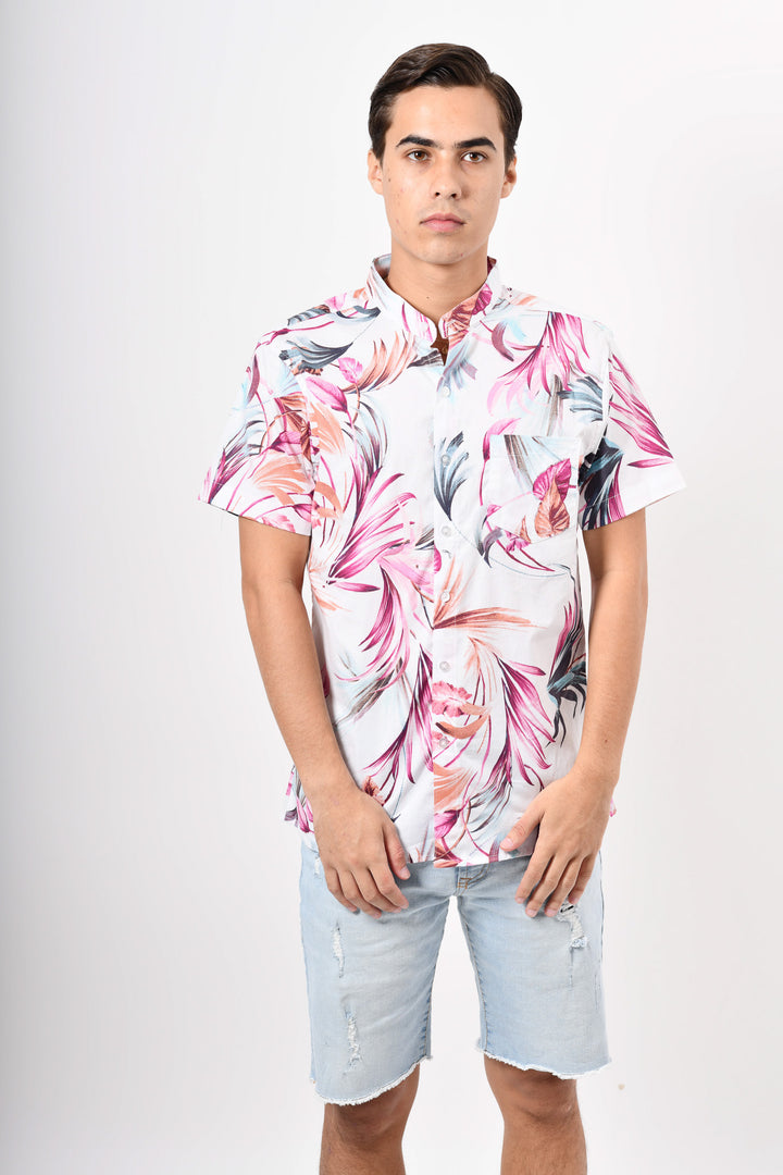 Camisa tropical de flores