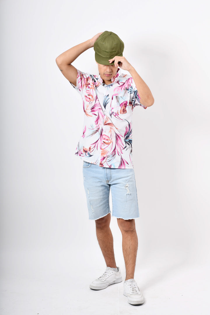 Camisa tropical de flores