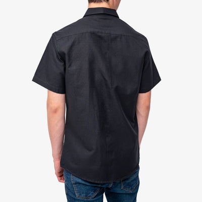 Camisa manga corta cuello normal - negro