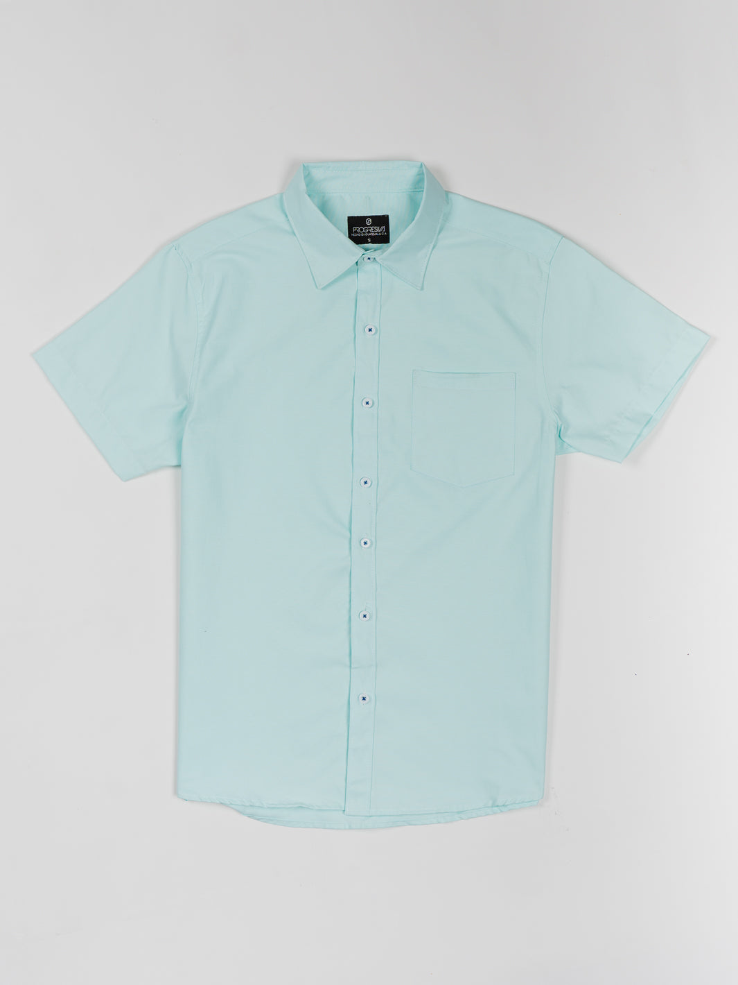 Camisa manga corta cuello normal - verde menta
